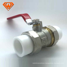 China manufacture Brass ball valve with PPR double union made in China